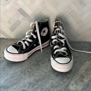 Converse Kids Black and White Chuck Taylor All Star EVA Lift Platform Shoes